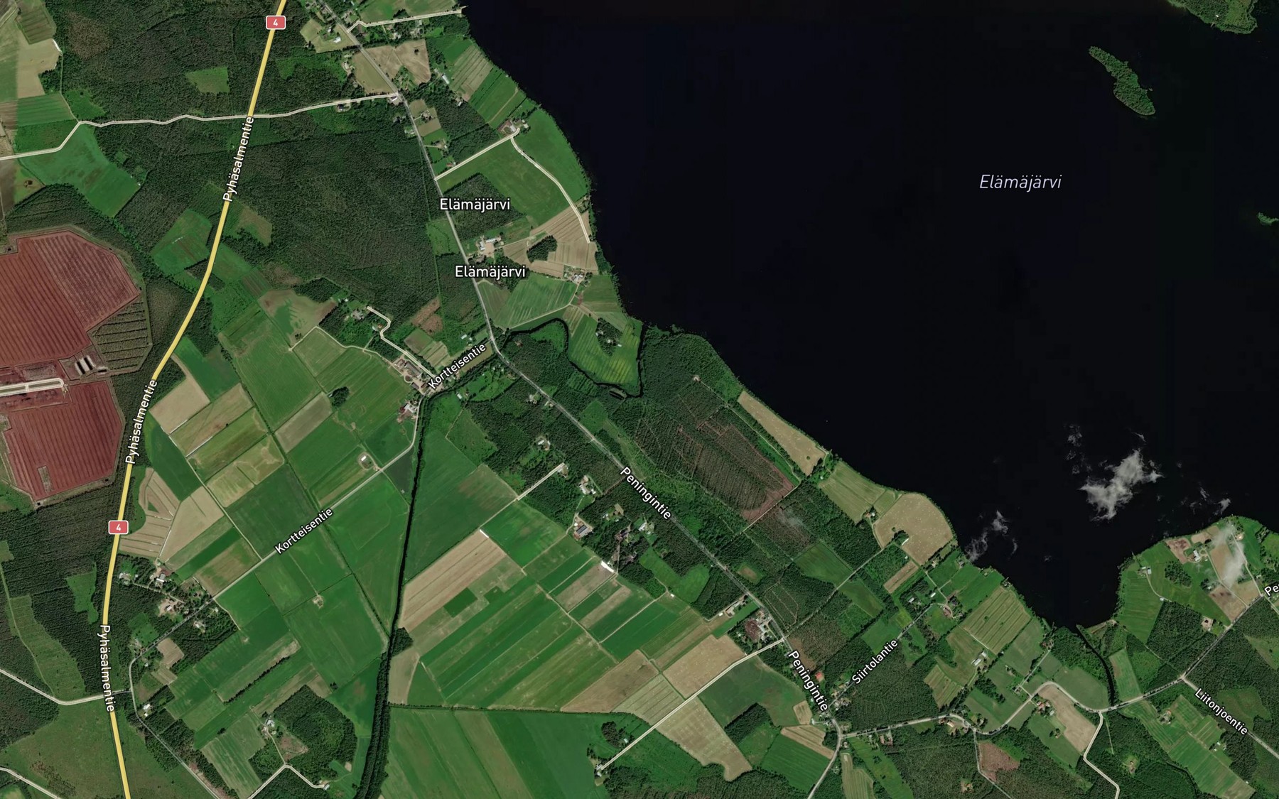 Satellite map of the Salapuro