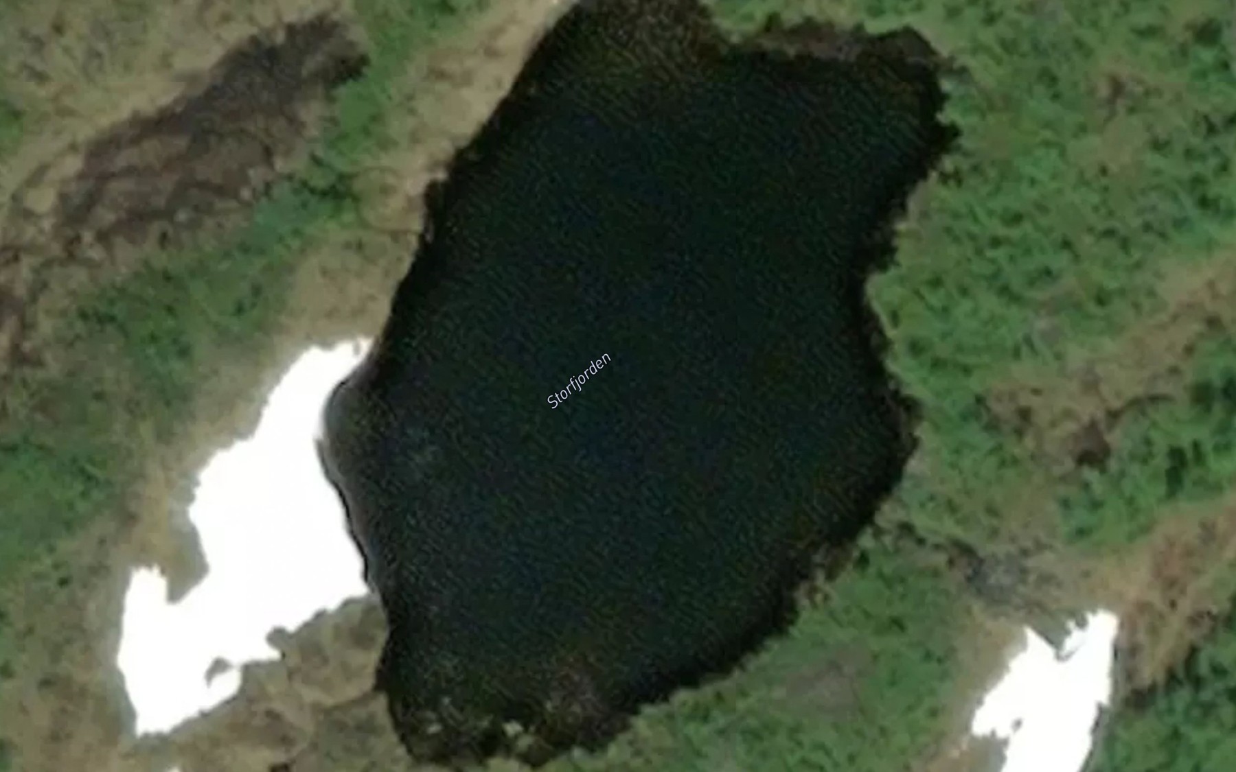 Satellite map of the Storfjorden