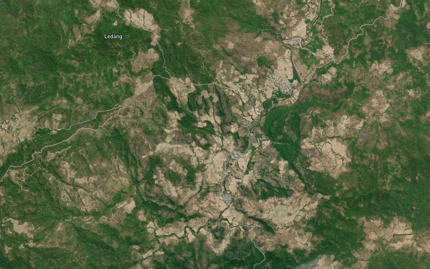 Satellite map of the Brang Kenangas