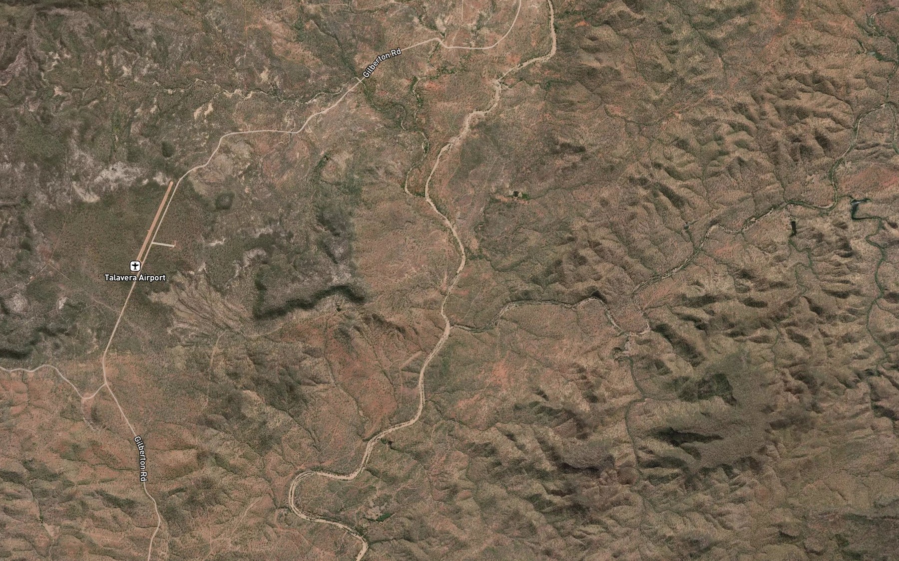 Satellite map of the Bernecher Creek
