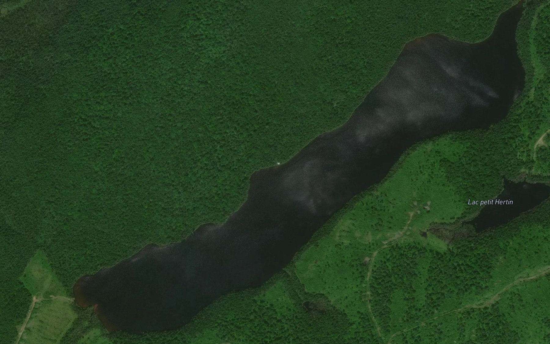 Satellite map of the Lac Heurtin