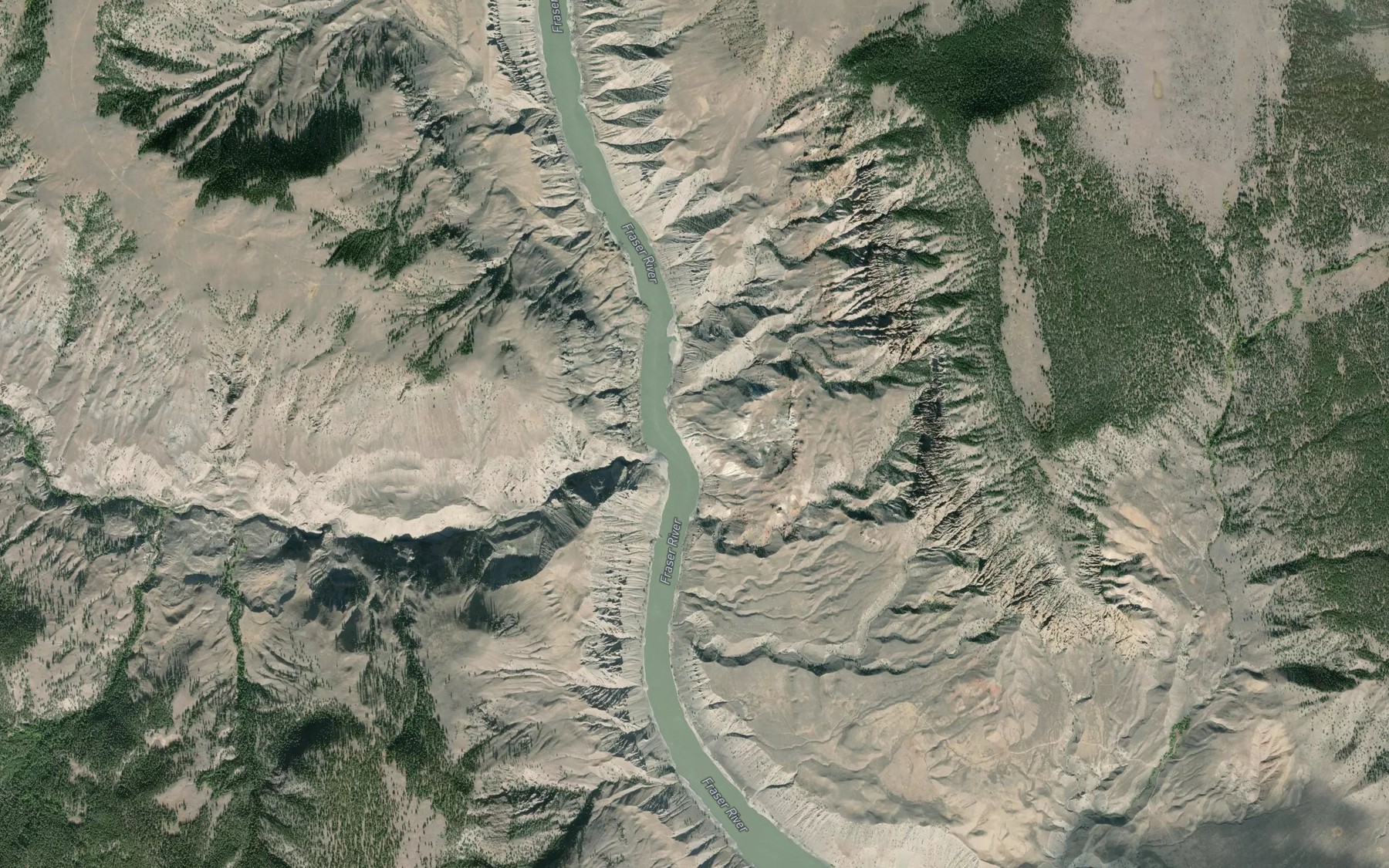 Satellite map of the Lone Cabin Creek
