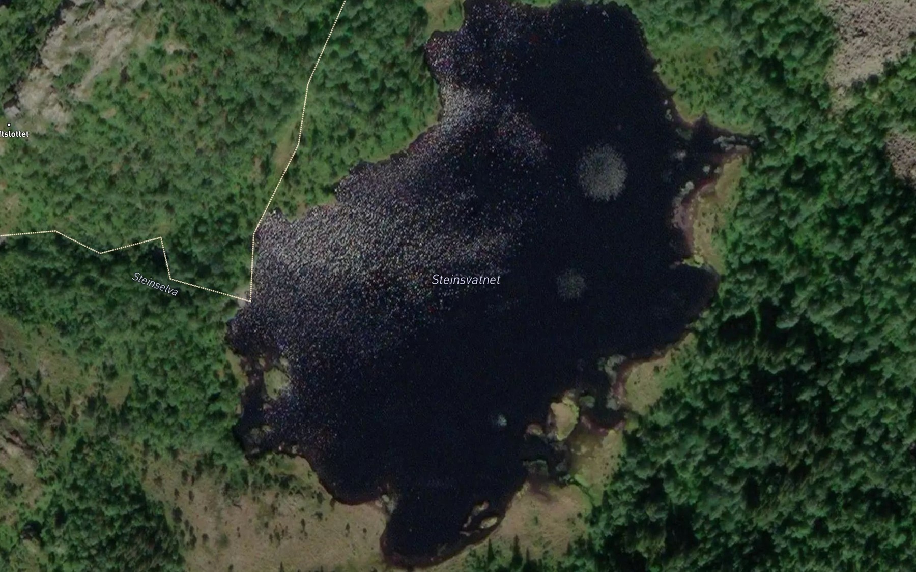 Satellite map of the Steinsvatnet