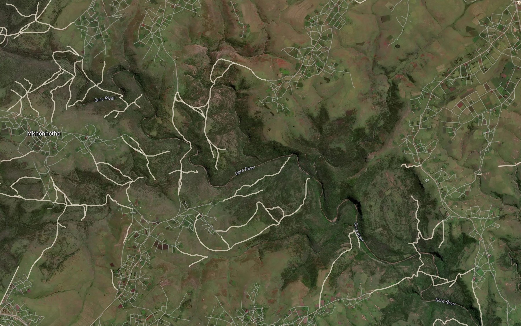 Satellite map of the Cafutweni