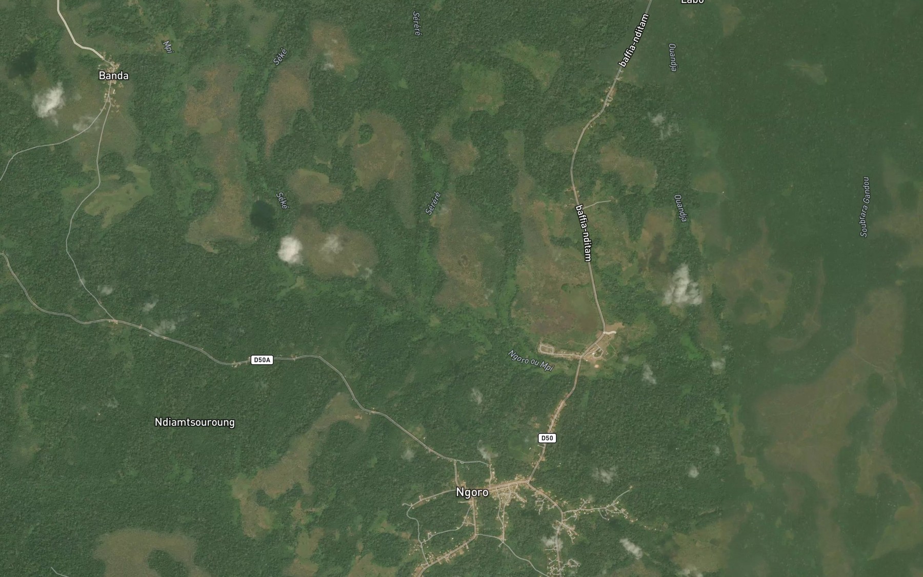 Satellite map of the Serere