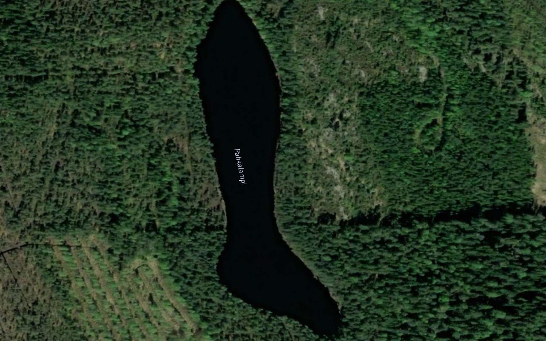 Satellite map of the Pahkalampi