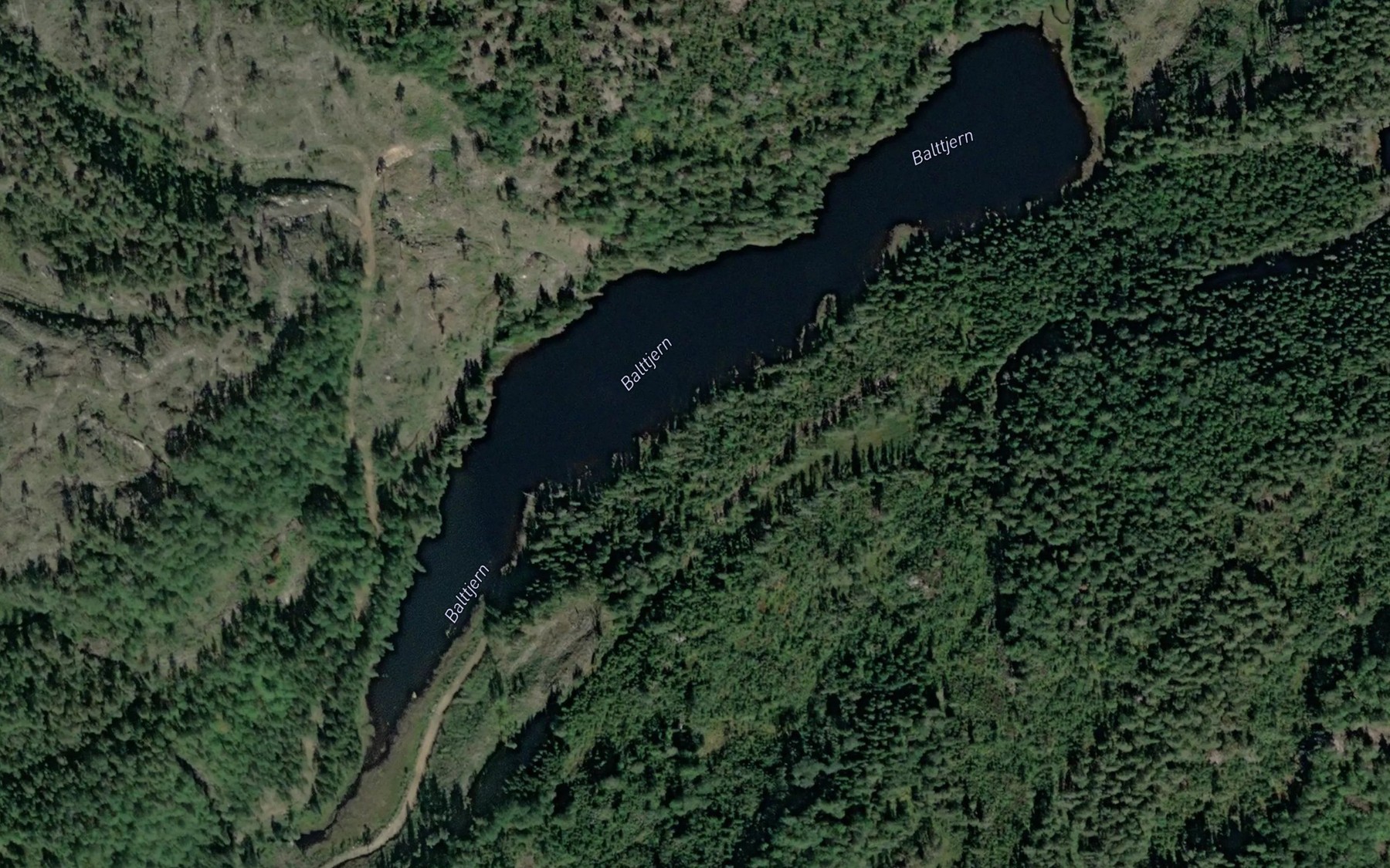 Satellite map of the Balttjern
