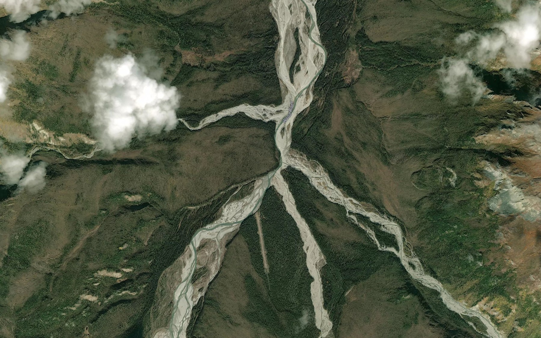 Satellite map of the Virginia Creek