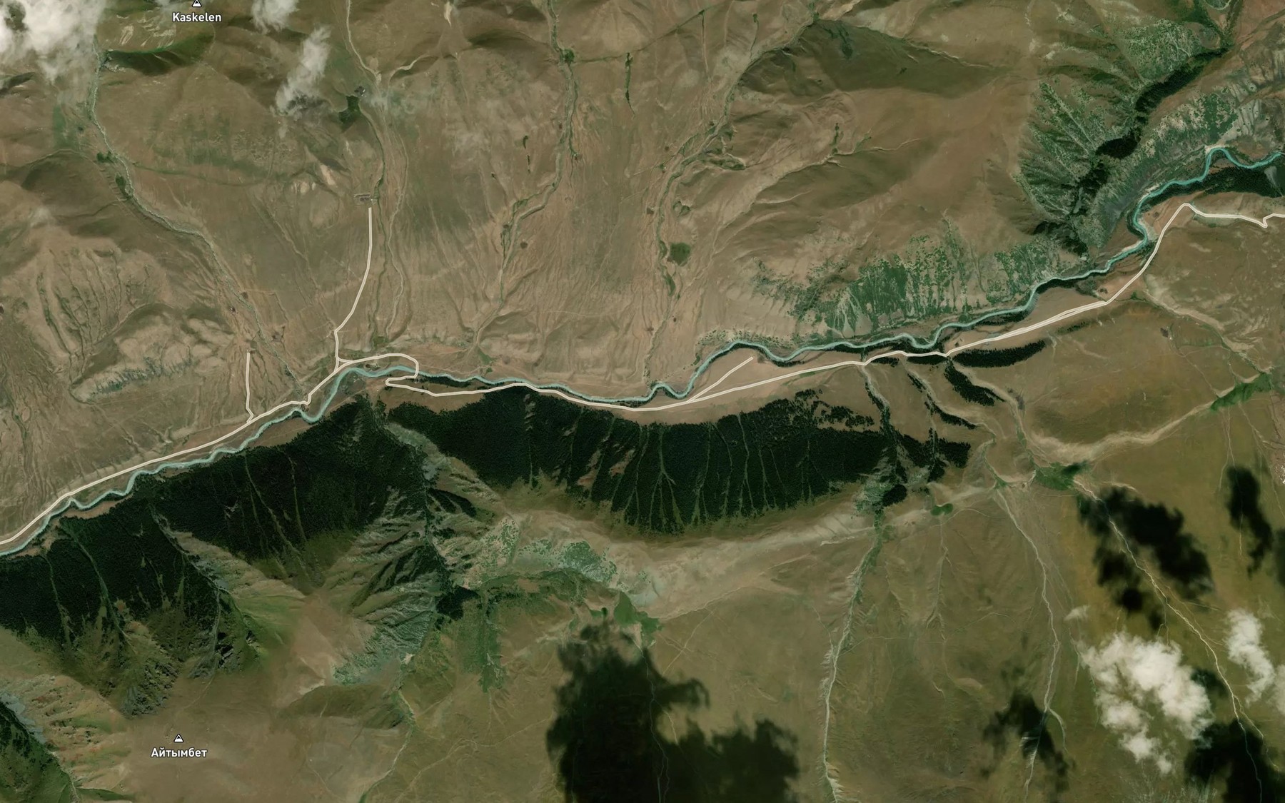 Satellite map of the Dzhal