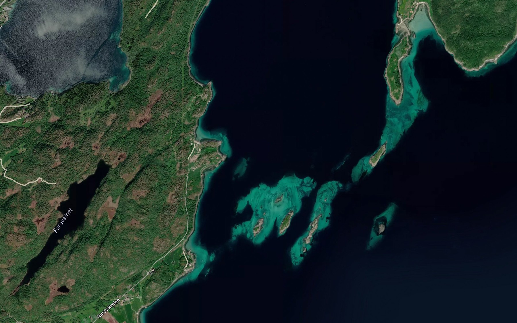 Satellite map of the Sore Kjempeskjergrunnen