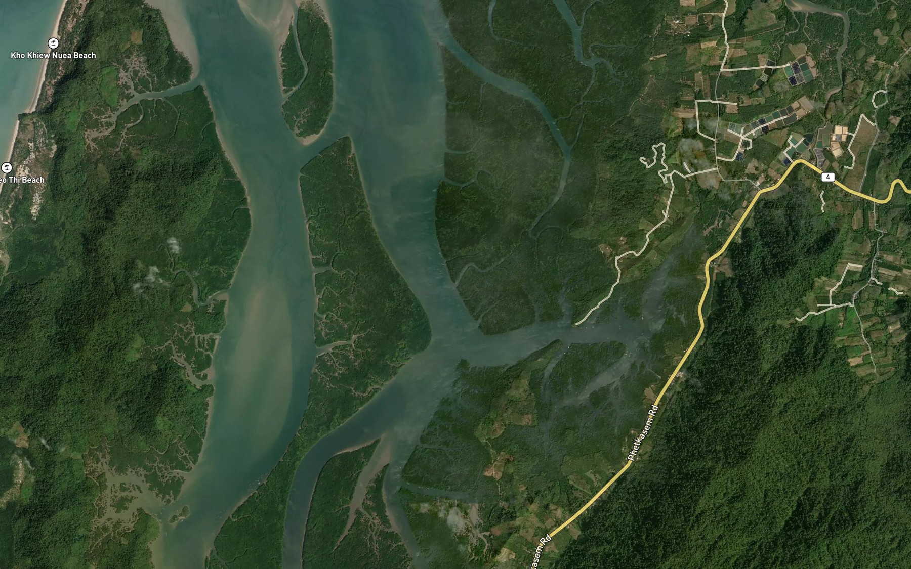 Satellite map of the Khlong Phong Ka Pok