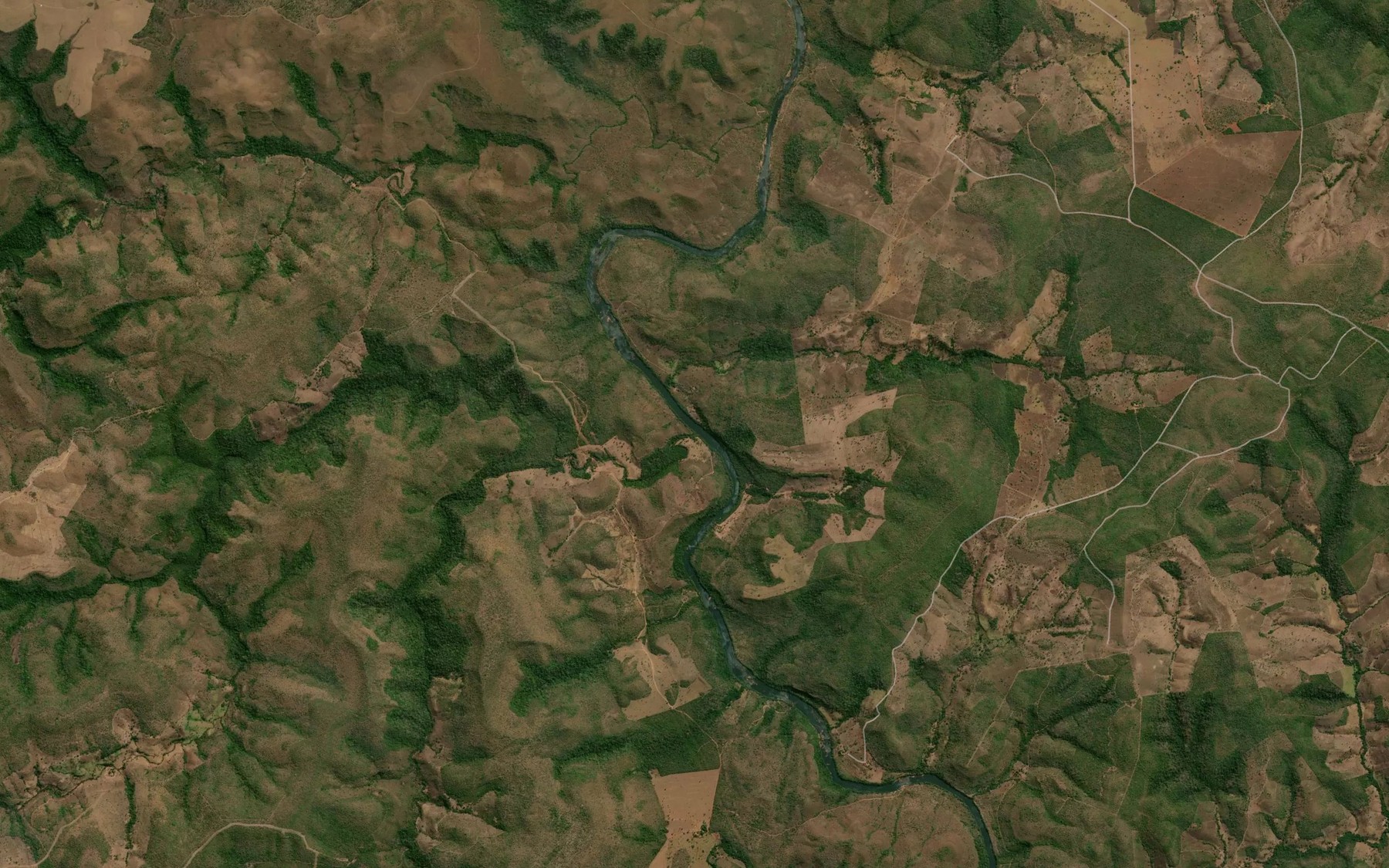 Satellite map of the Ribeirao Mato Escuro