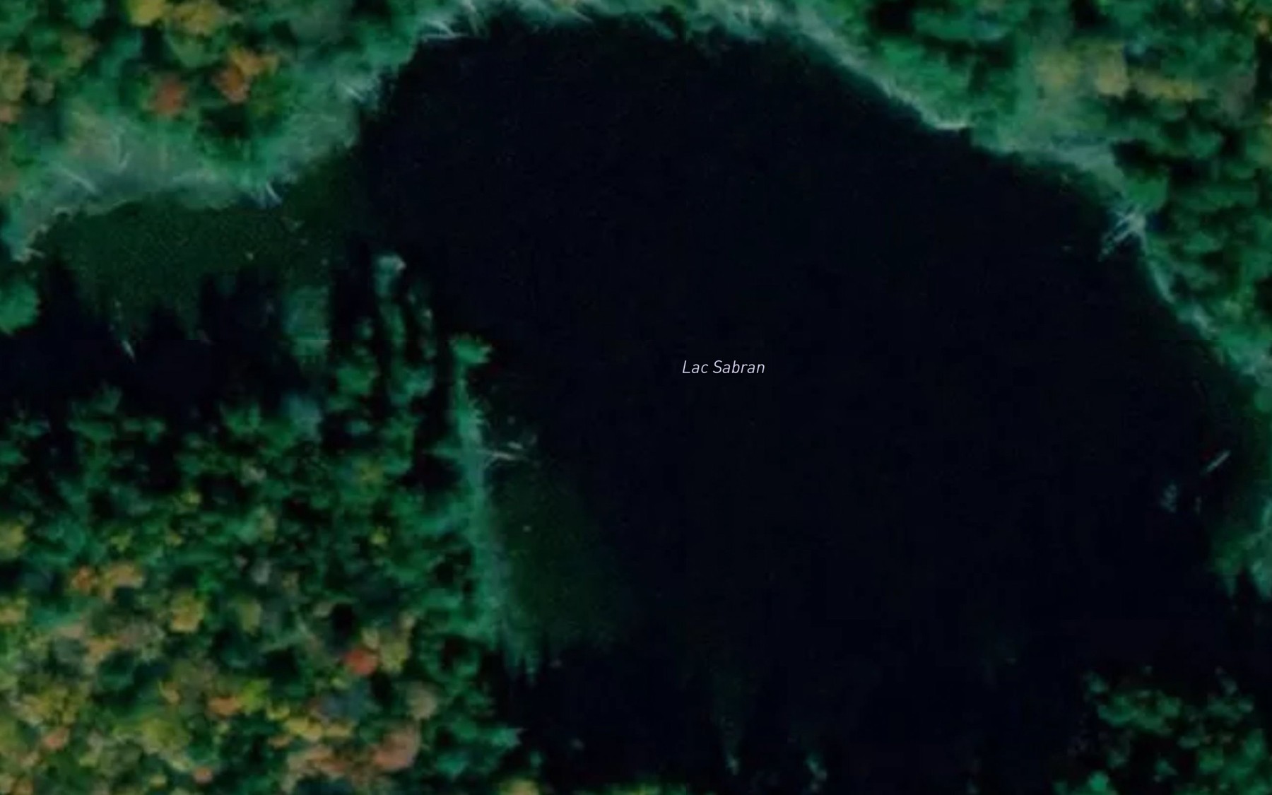Satellite map of the Lac Sabran