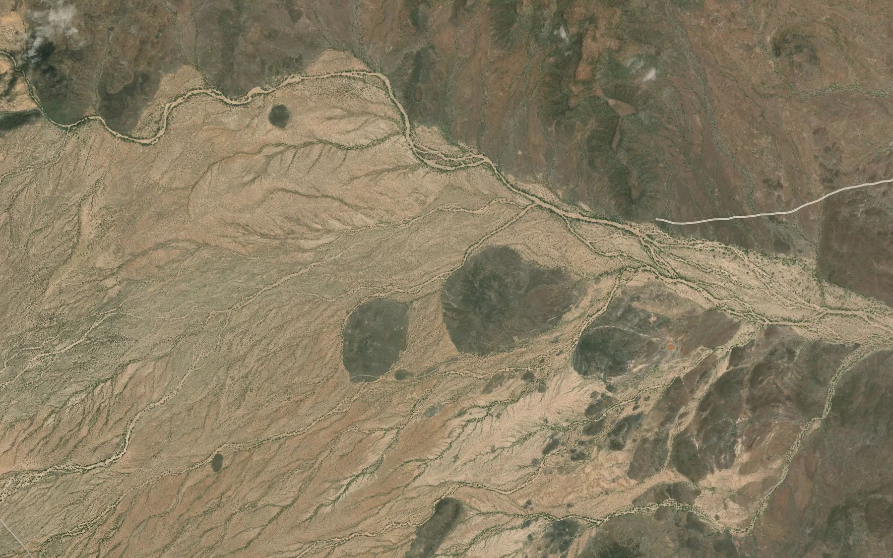 Satellite map of the Kaaronikagiete