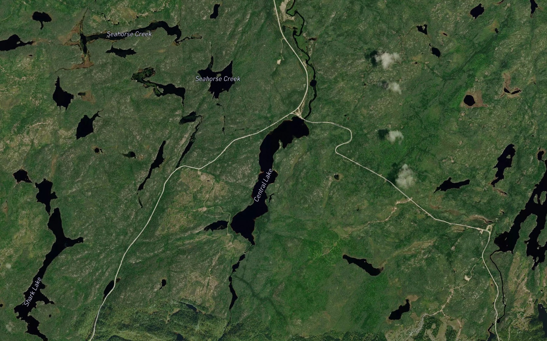Satellite map of the Seahorse Creek