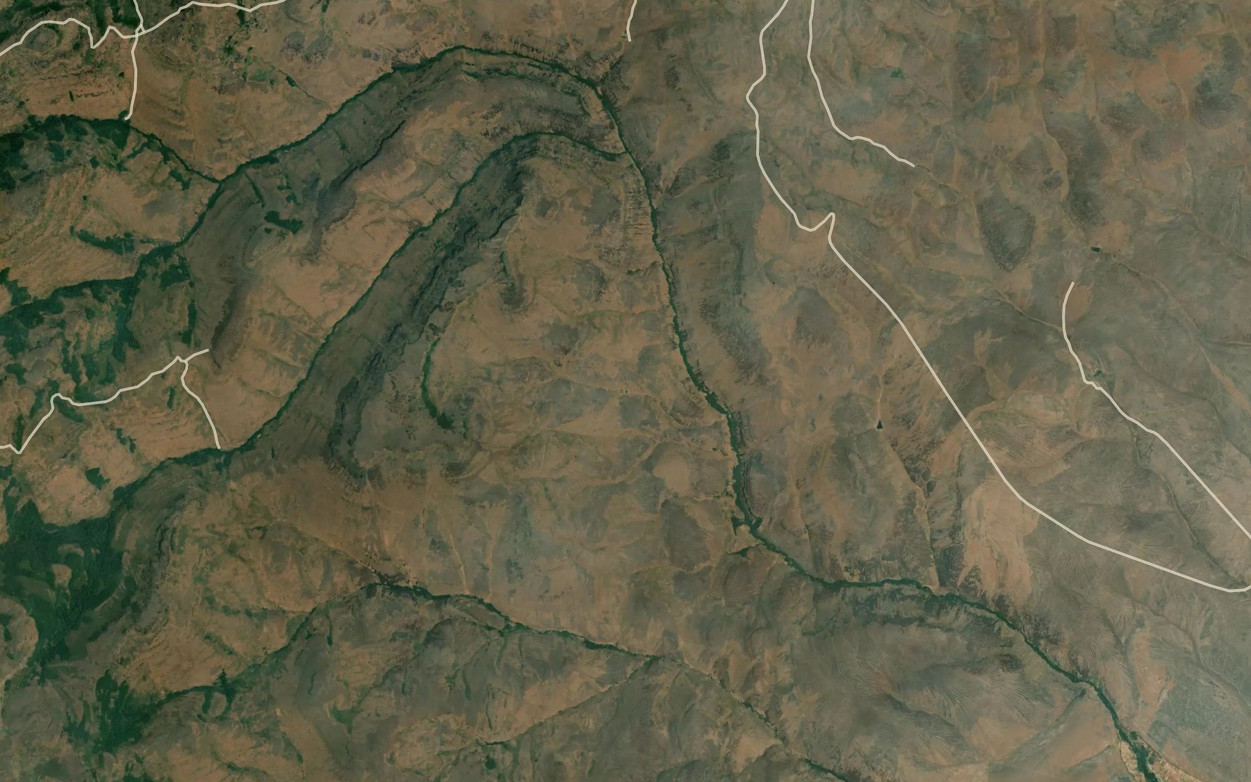 Satellite map of the Upper McDermitt Creek Reservoir