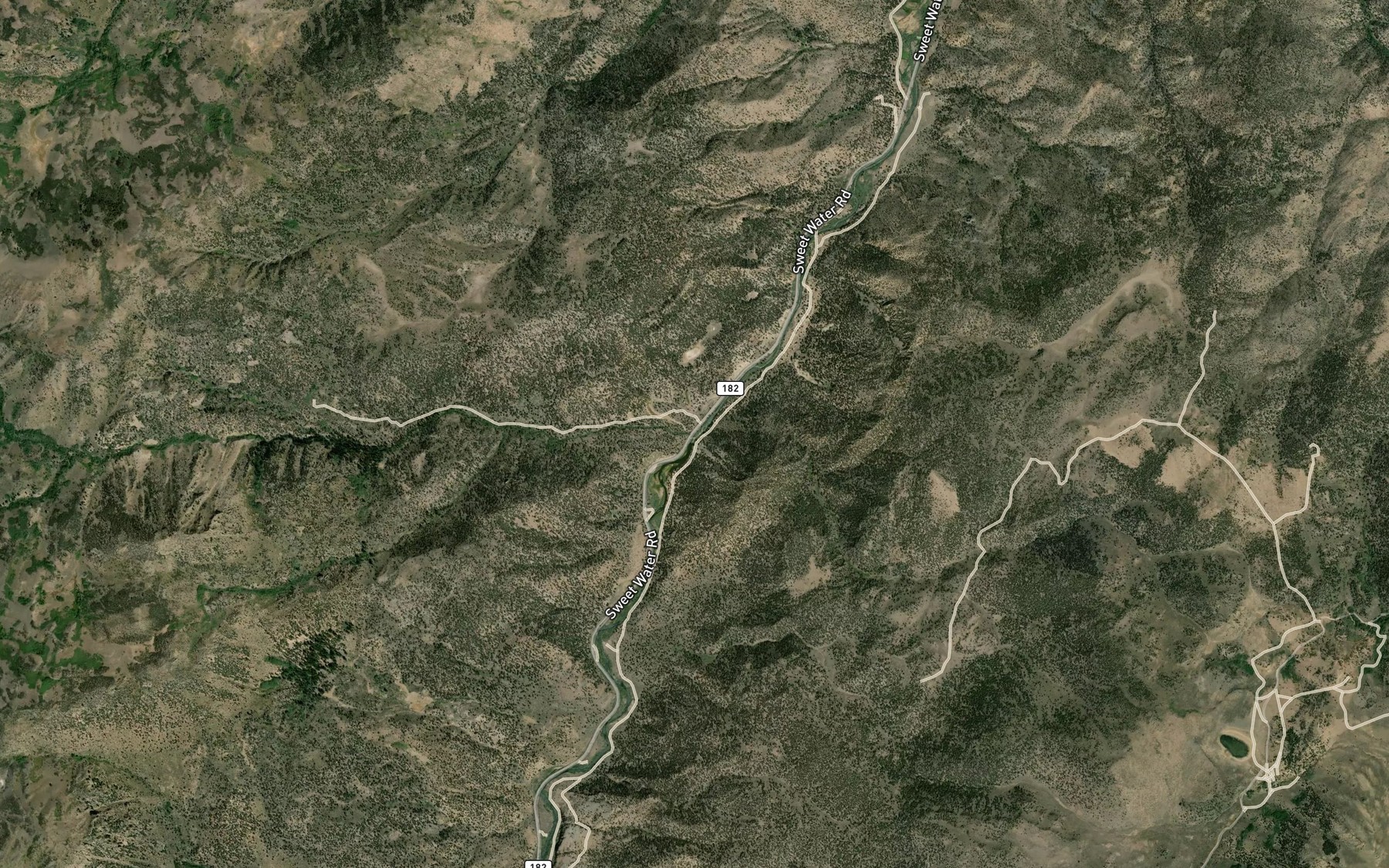 Satellite map of the Murphy Creek