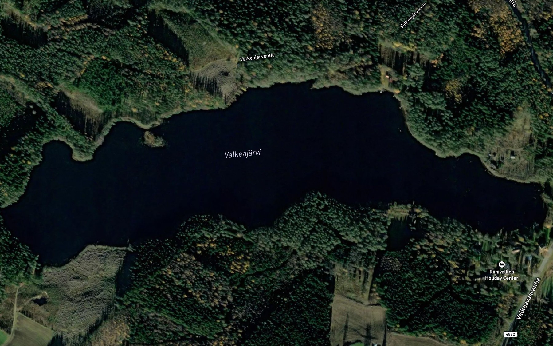 Satellite map of the Valkeajarvi