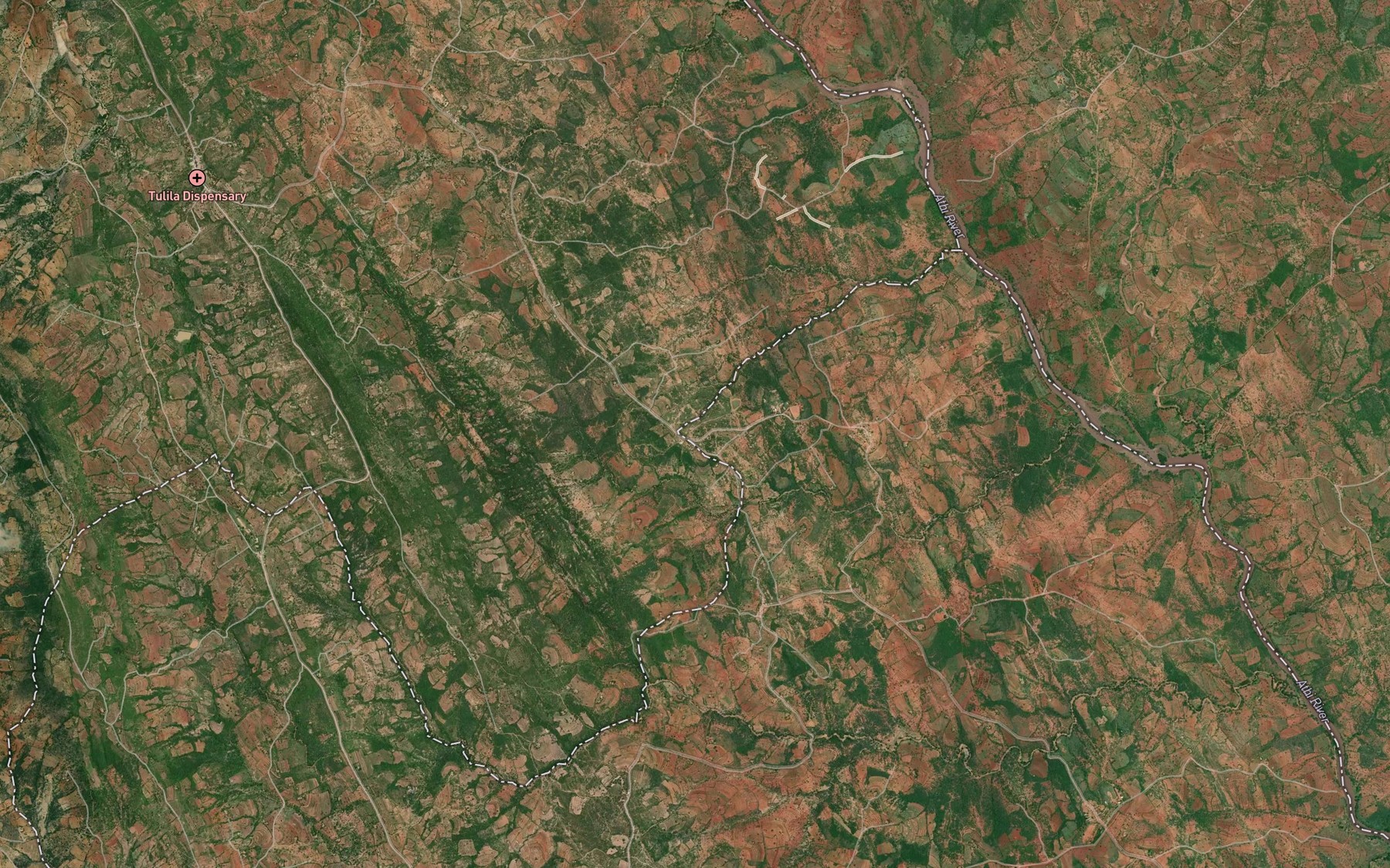 Satellite map of the Mavani Dam