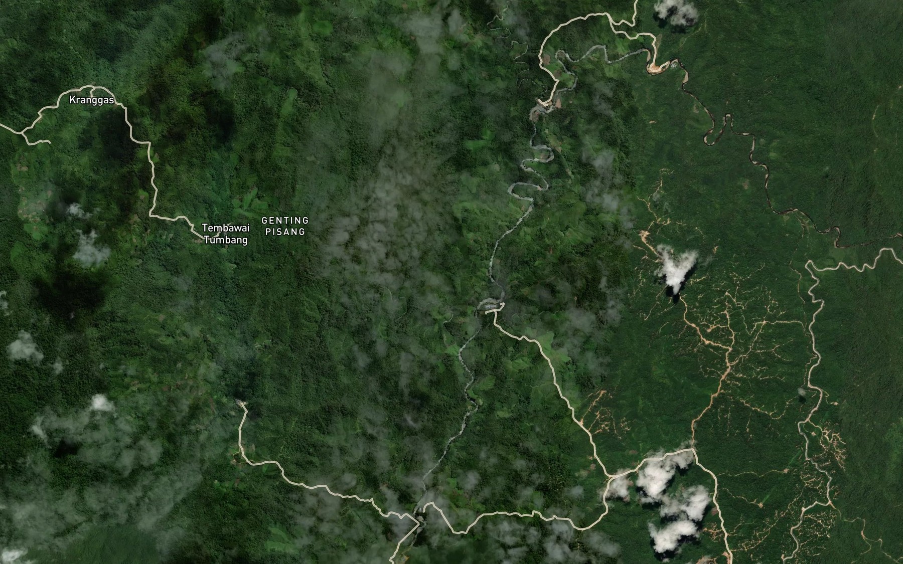 Satellite map of the Sungai Teras