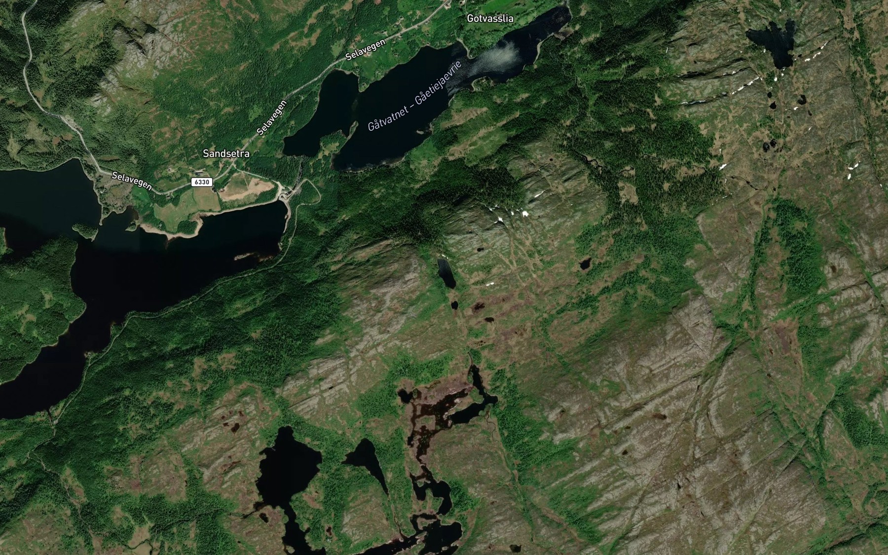 Satellite map of the Skardtjonna