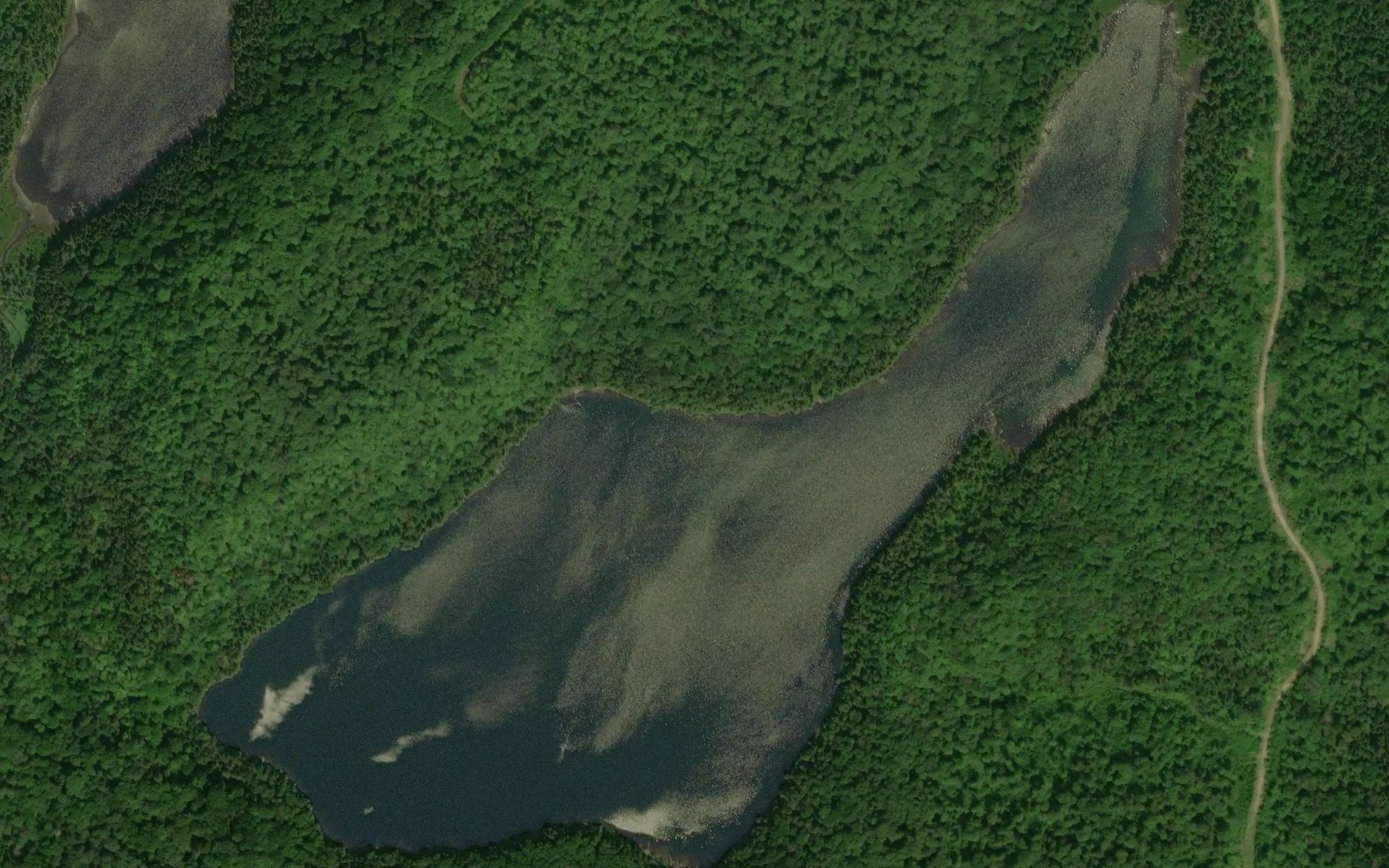 Satellite map of the Lac Hoyt