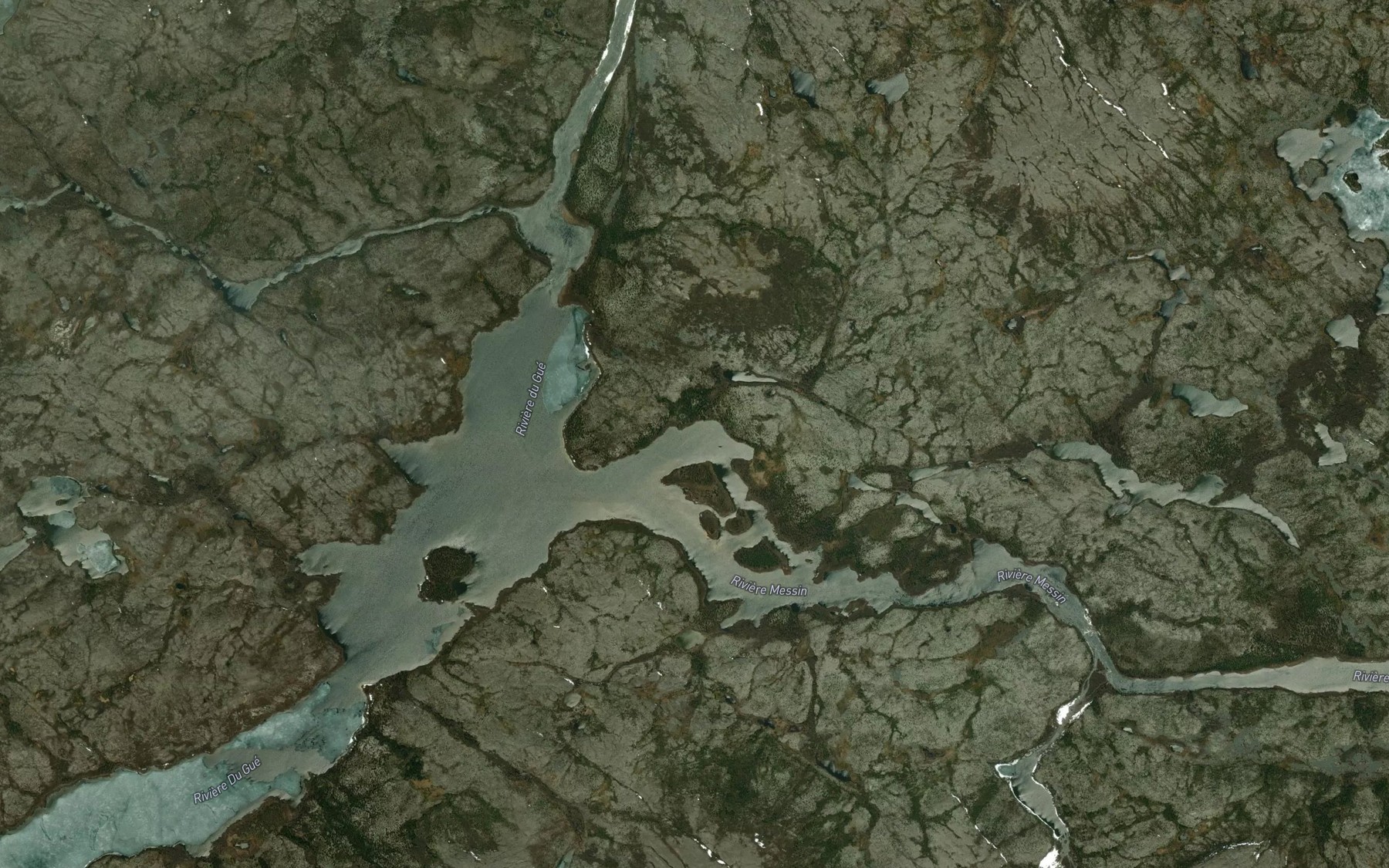 Satellite map of the Riviere Messin