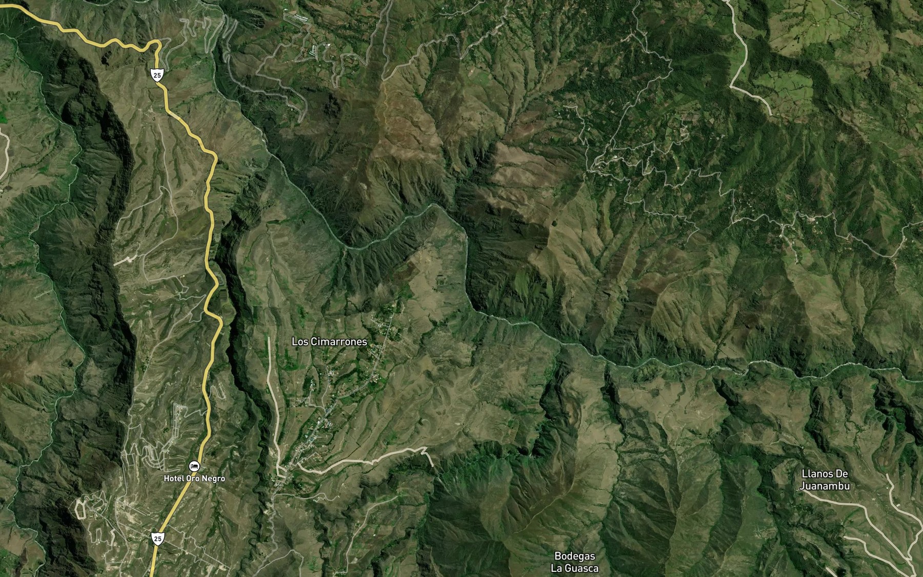 Satellite map of the Rio Salado