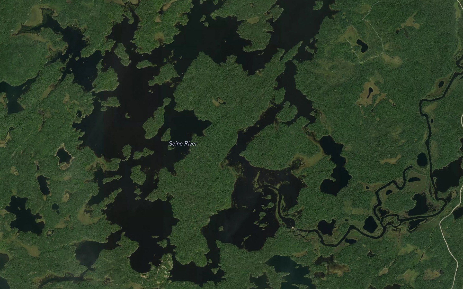 Satellite map of the Hoist Narrows