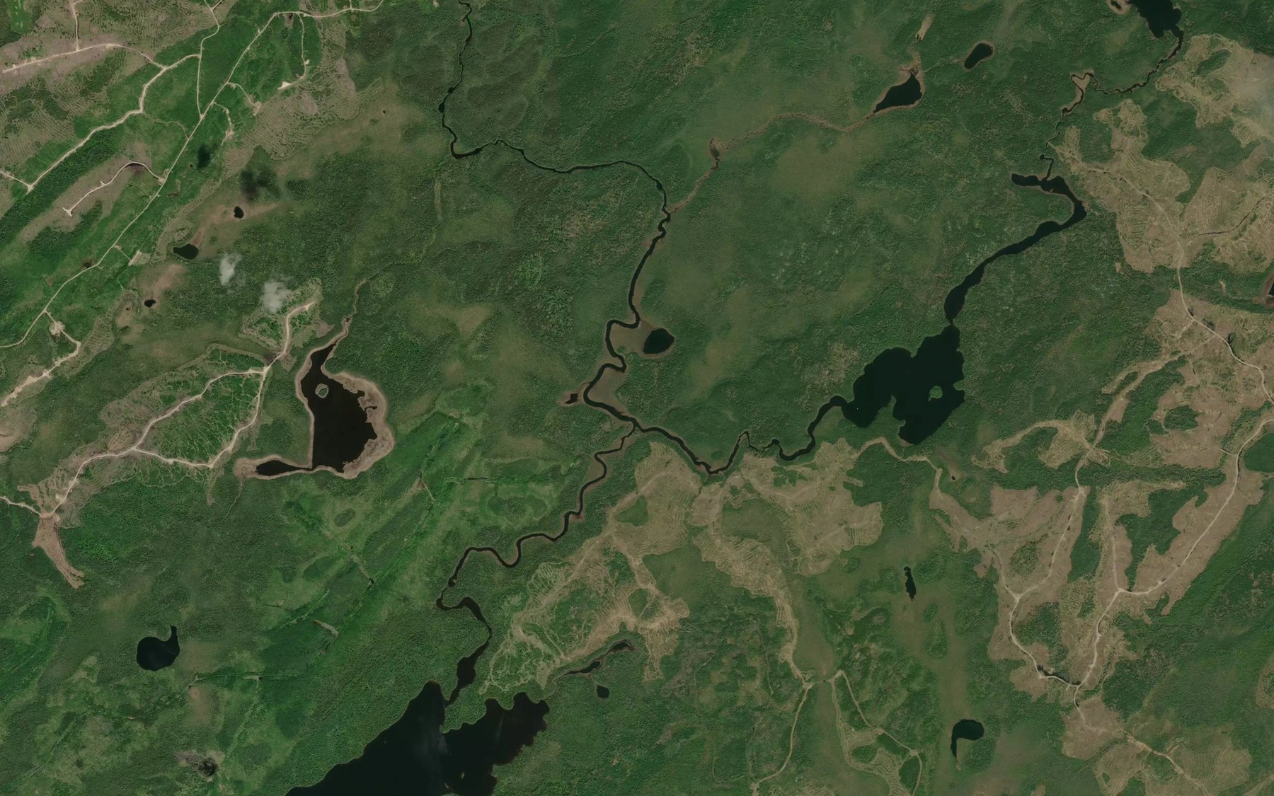 Satellite map of the Urn Creek