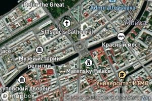 Moika river embankment