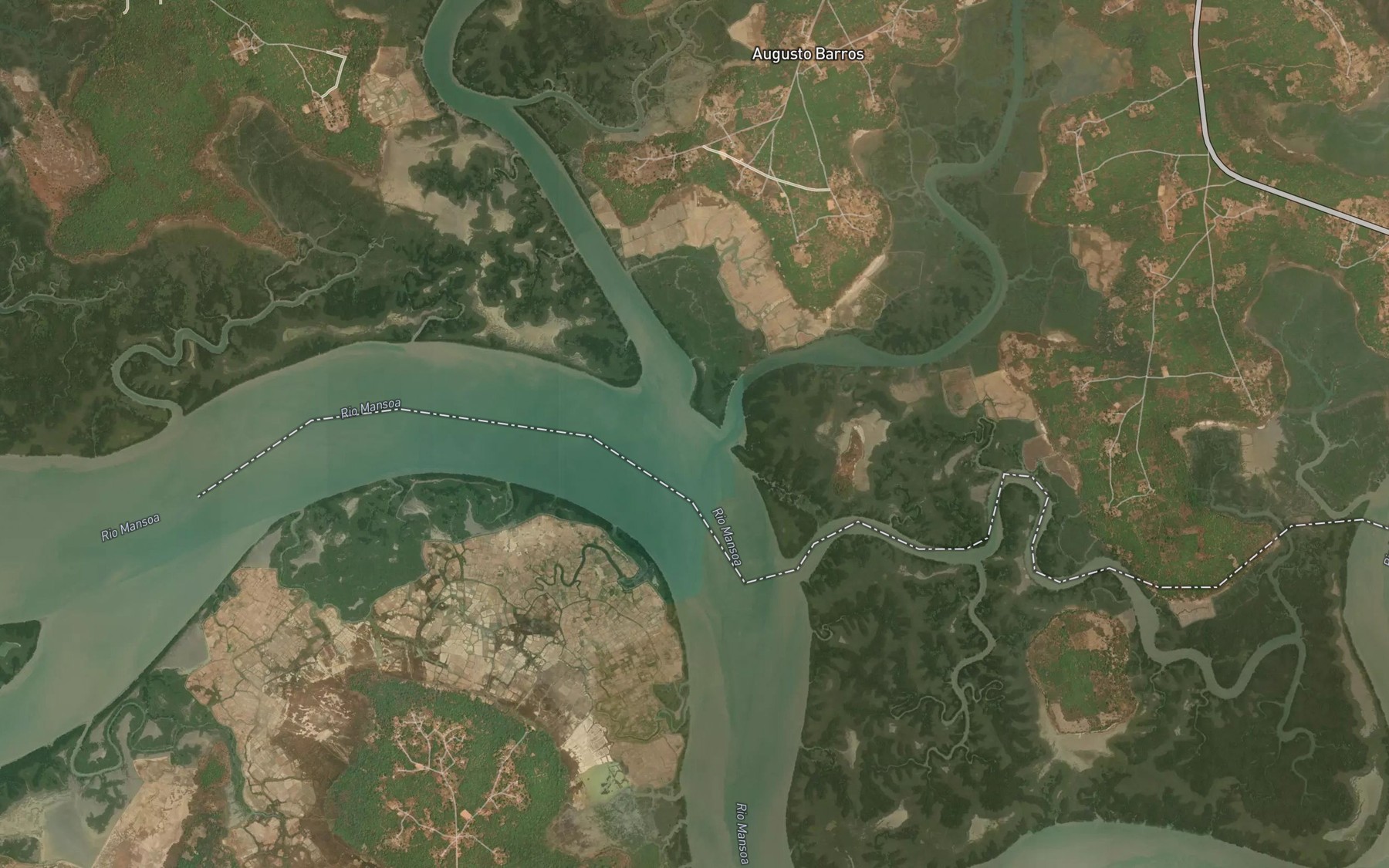 Satellite map of the Rio de Dingal