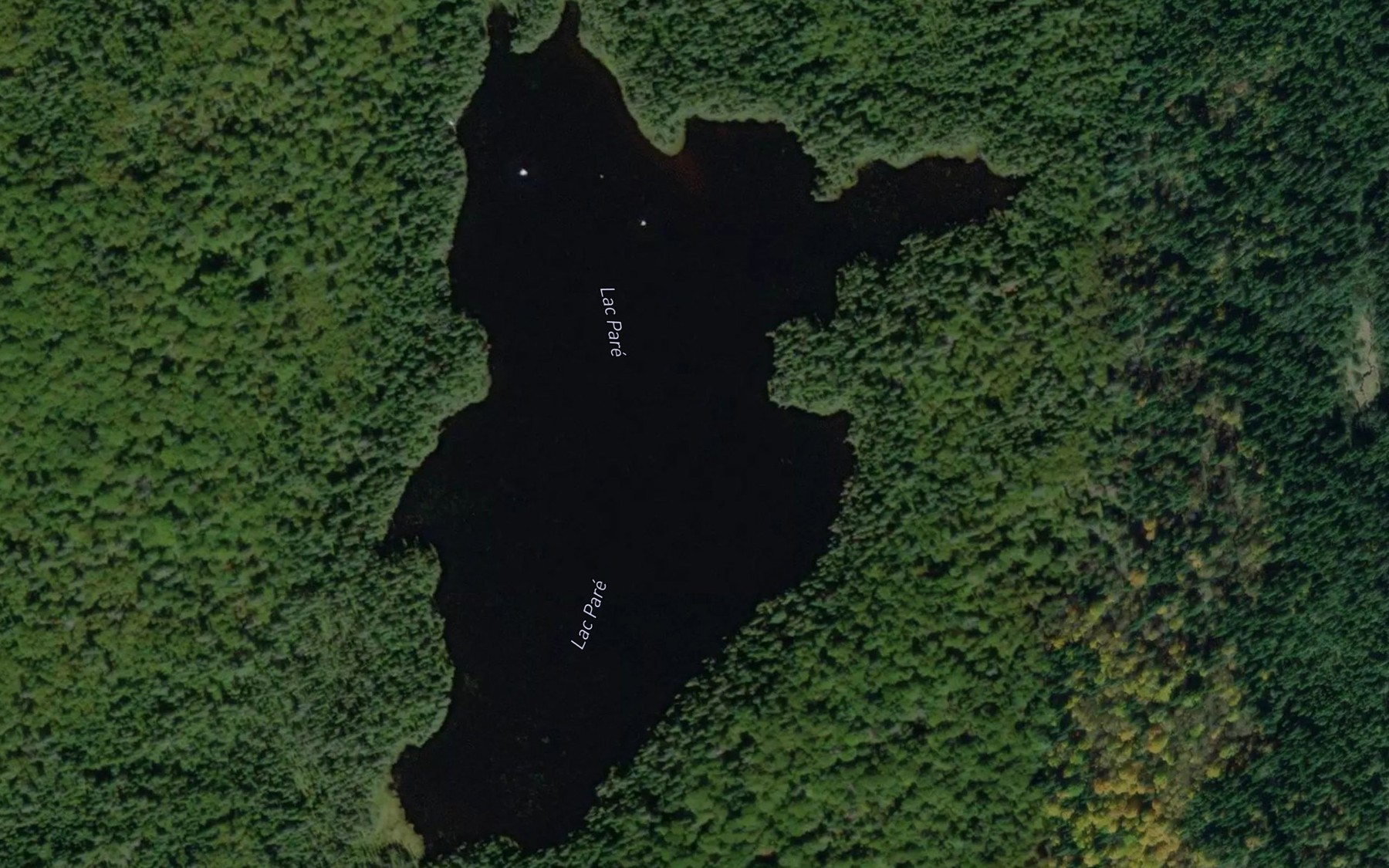 Satellite map of the Lac Pare
