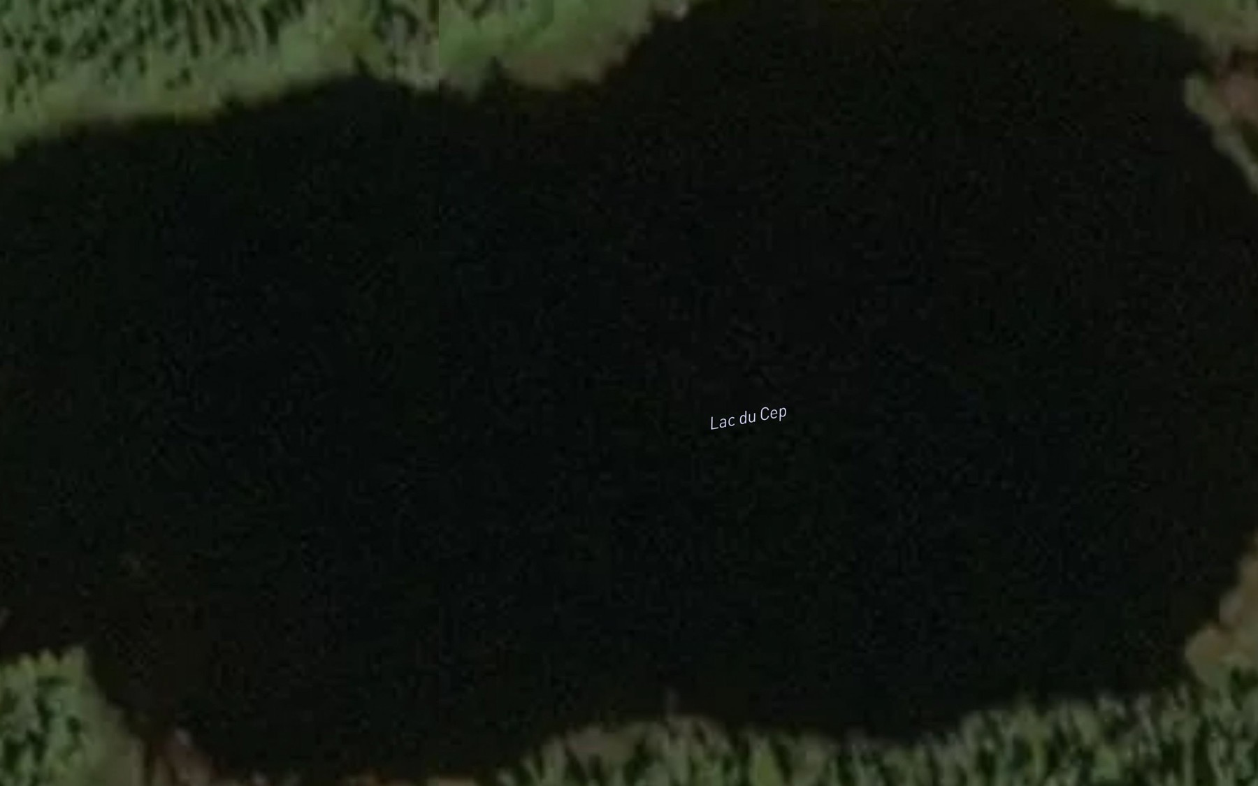 Satellite map of the Lac du Cep
