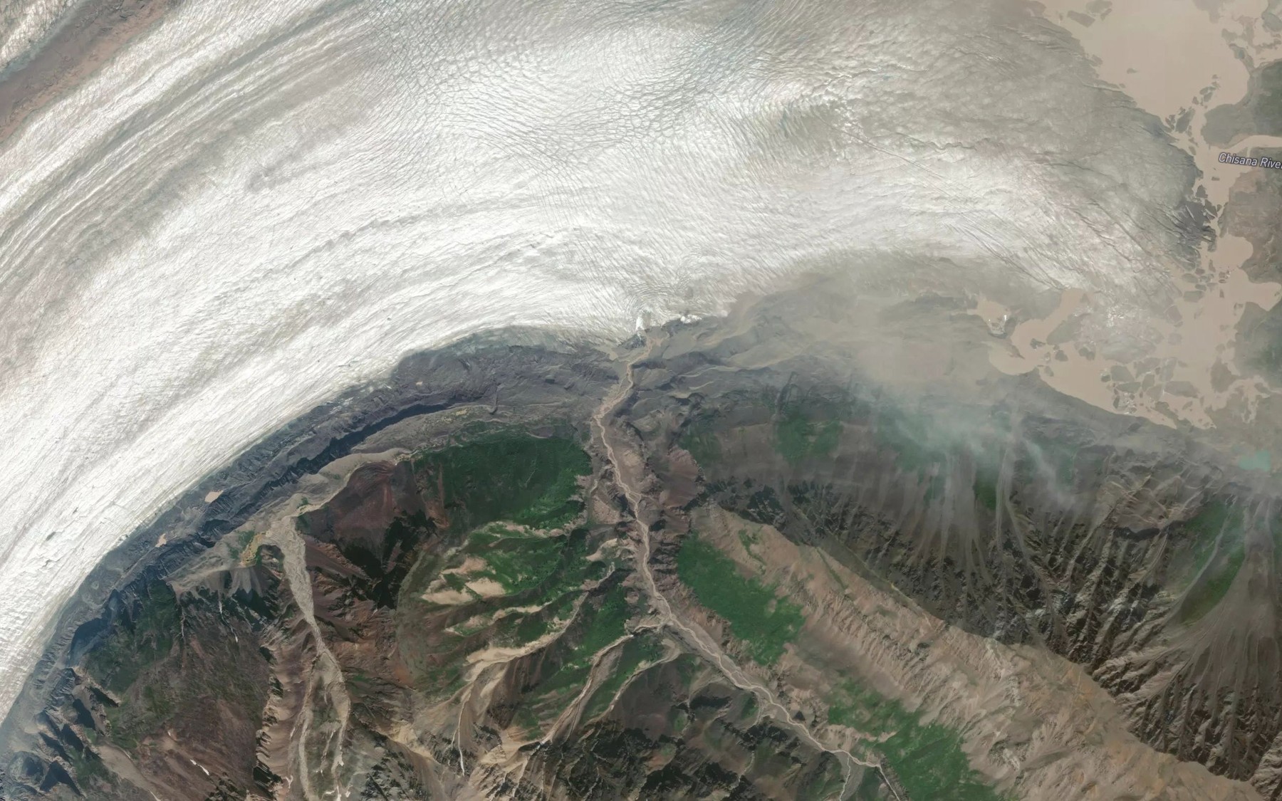 Satellite map of the Boomerang Creek