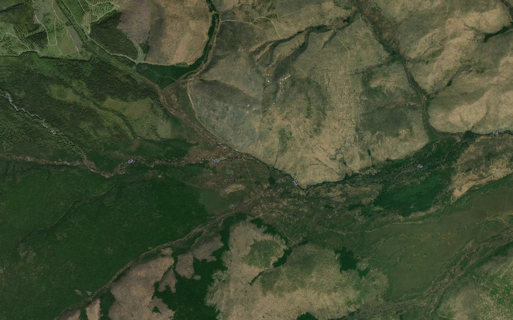 Satellite map of the Malyy Yay