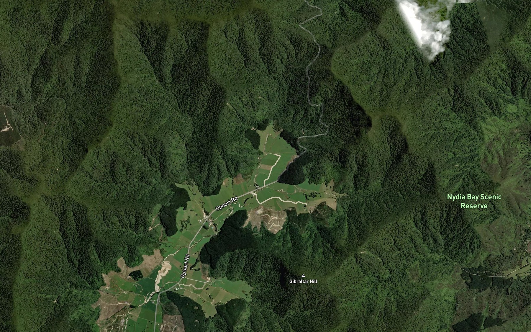 Satellite map of the Mill Stream
