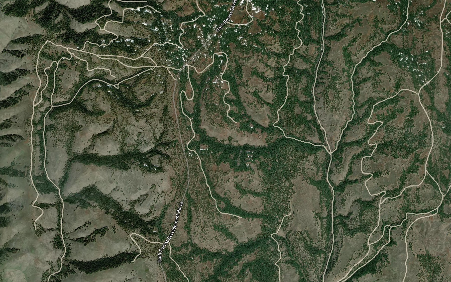Satellite map of the Hinton Spring