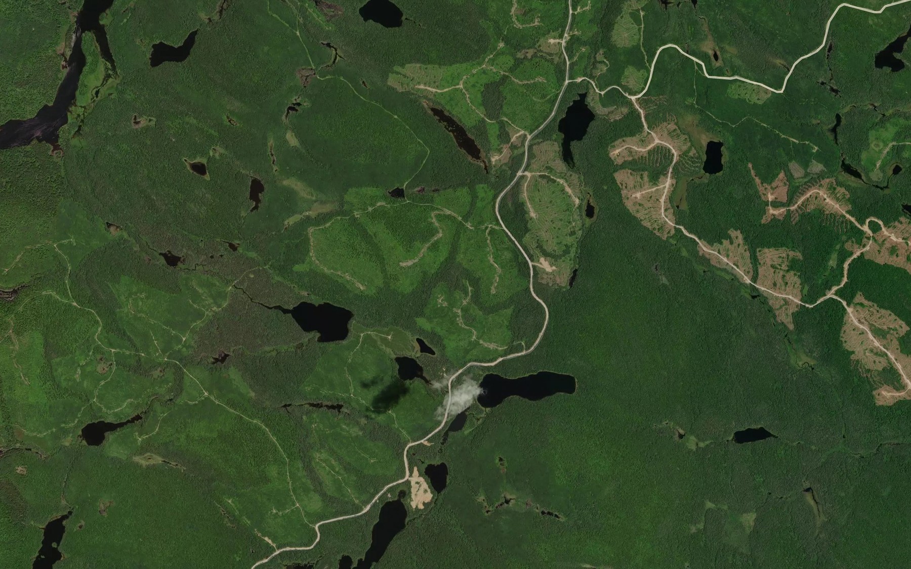 Satellite map of the Lacs Lunettes