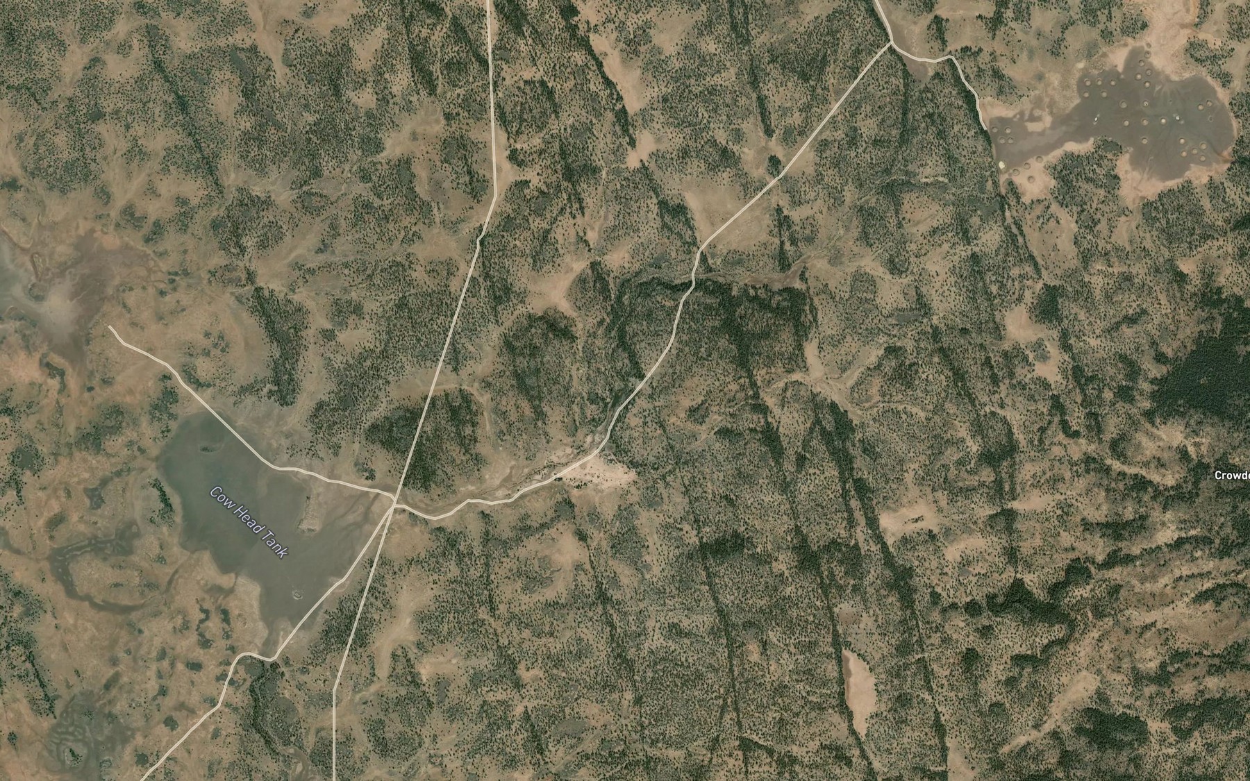 Satellite map of the Pine Spring