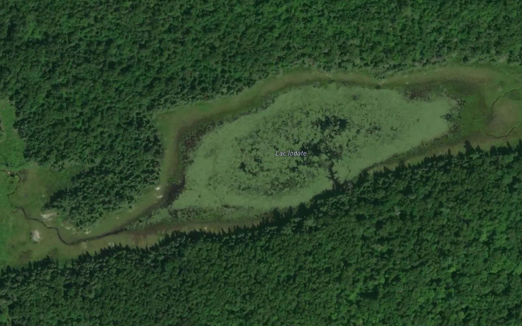 Satellite map of the Lac Iodate