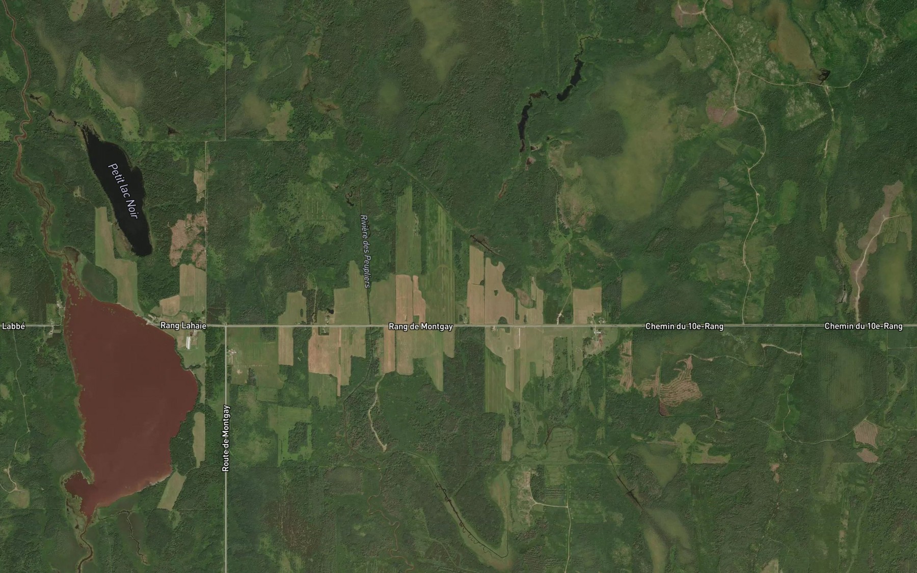 Satellite map of the Ruisseau Gervais