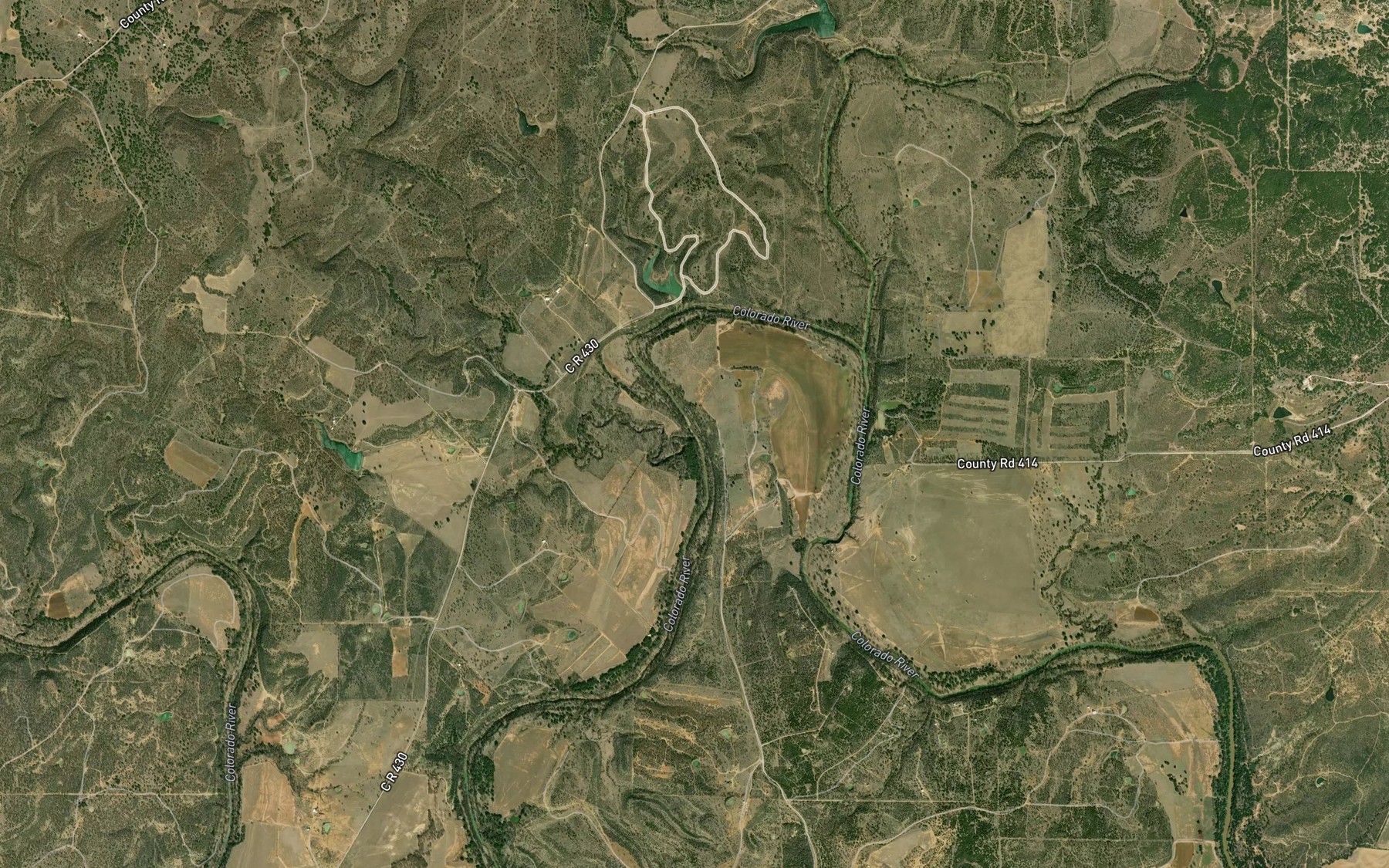 Satellite map of the Crooked Run