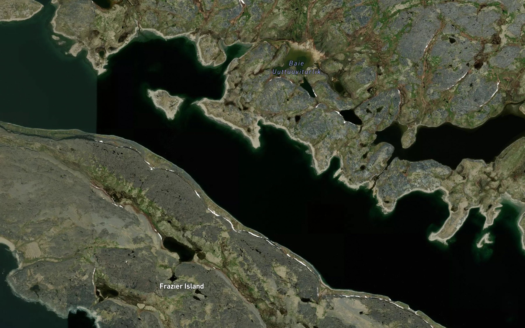 Satellite map of the Baie Ungummuangajuq