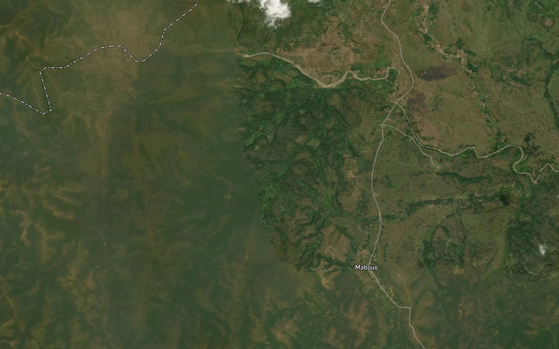 Satellite map of the Nienie