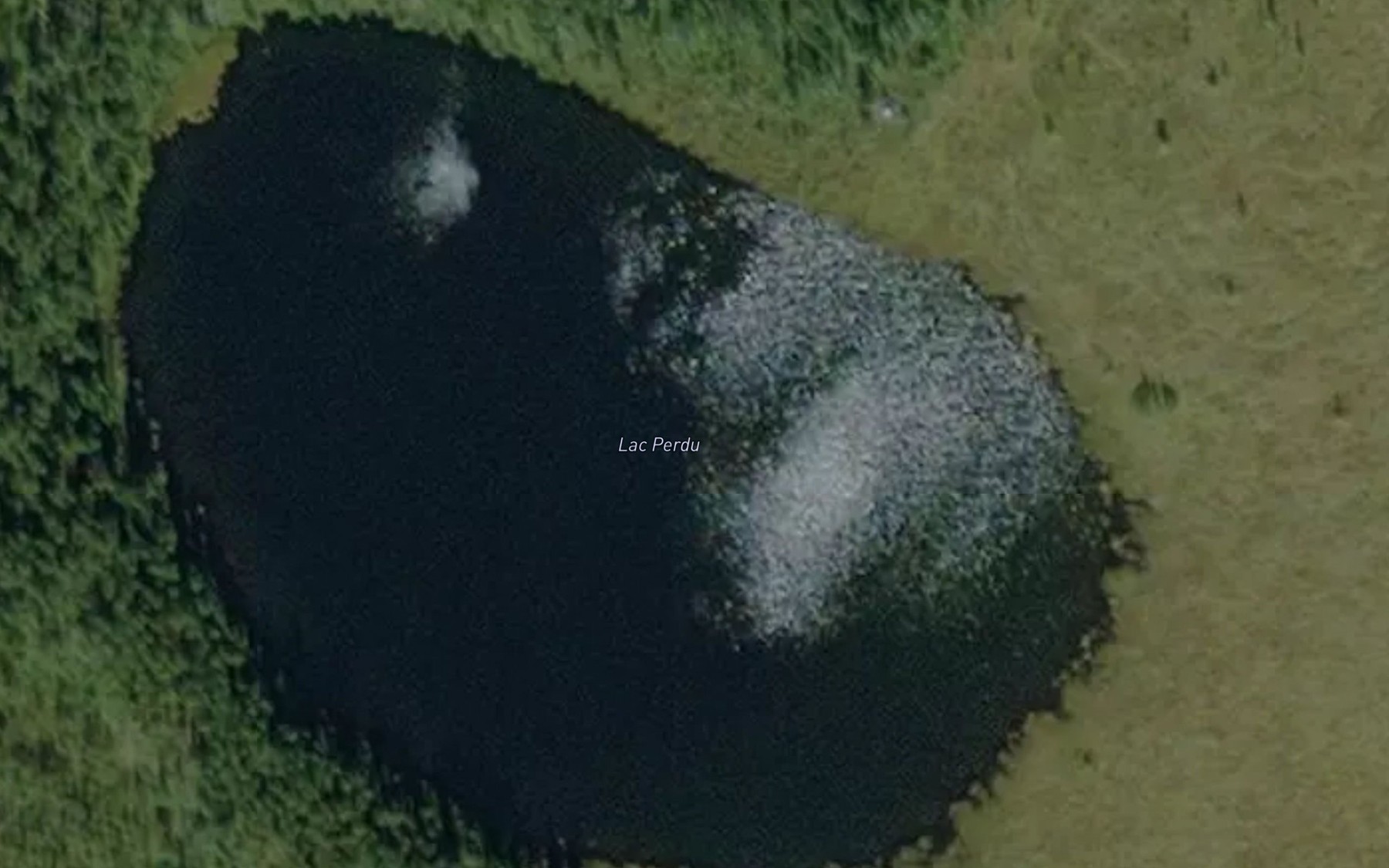 Satellite map of the Lac Perdu