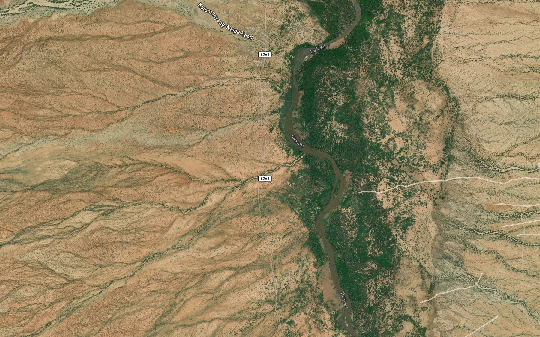 Satellite map of the Angorangora