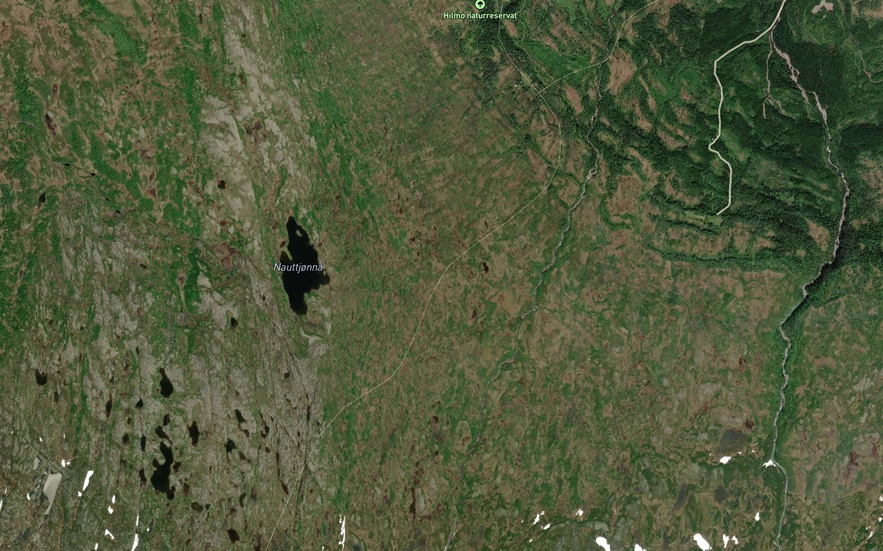 Satellite map of the Nauttjonnbekken