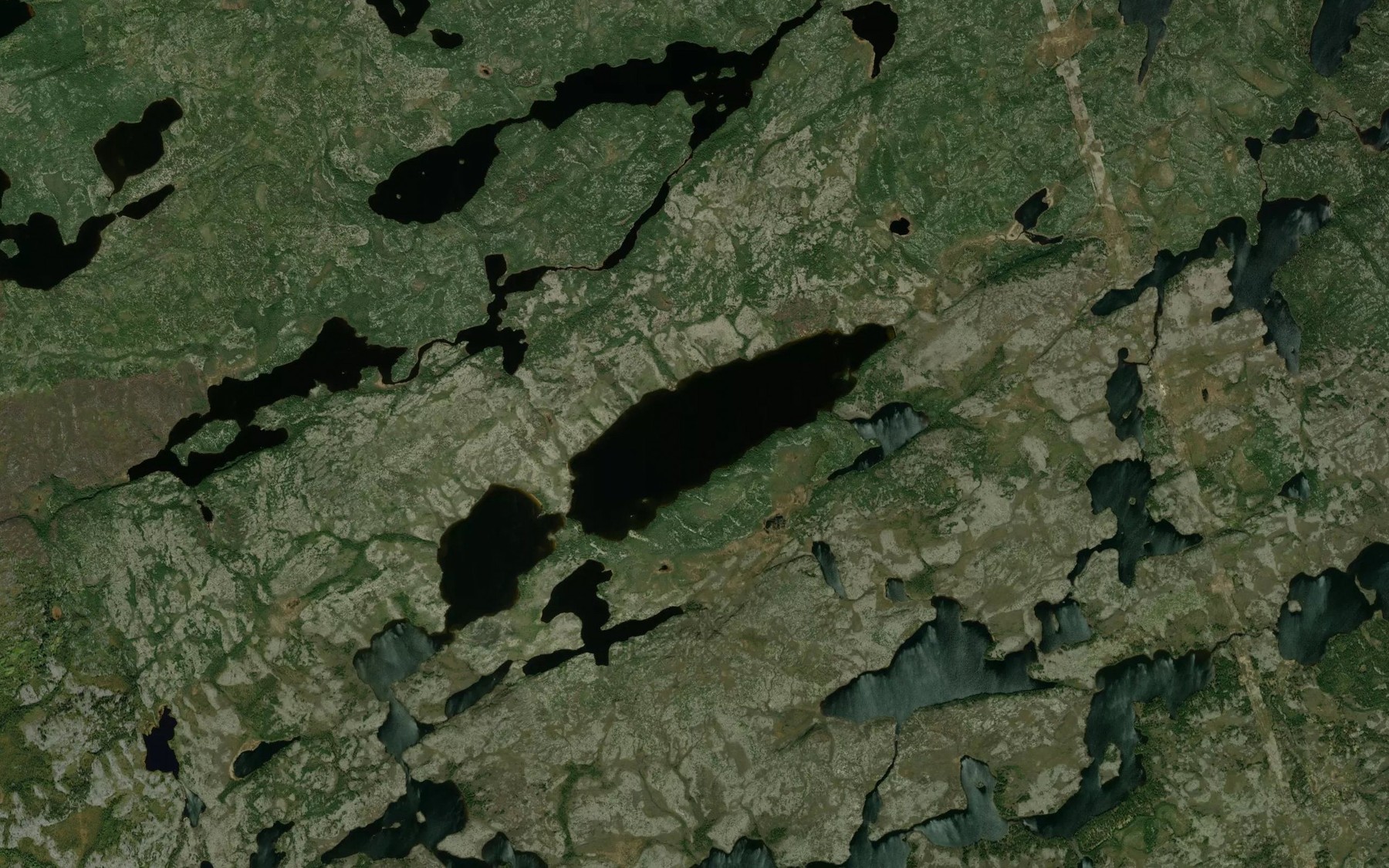 Satellite map of the Lac Kawawiyakamach