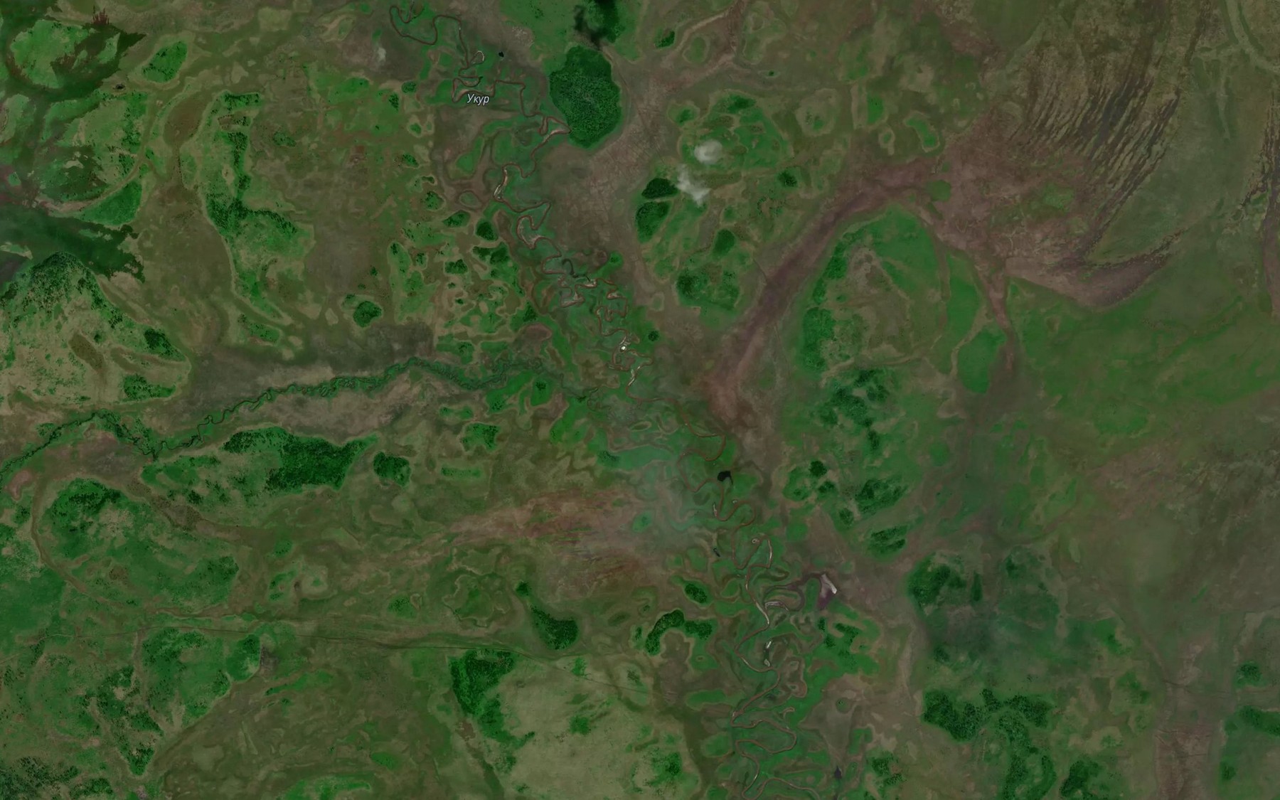 Satellite map of the Vikur